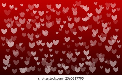 Colorful heart pattern creating a romantic background perfect for Valentine celebrations and love-themed events