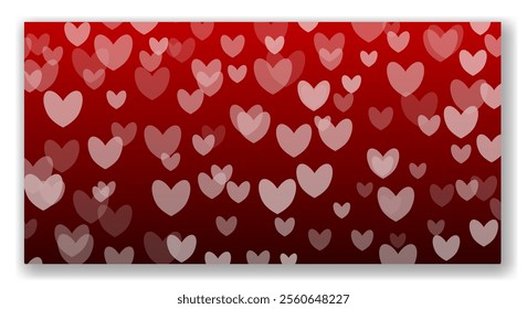 Colorful heart pattern creating a romantic background perfect for Valentine celebrations and love-themed events