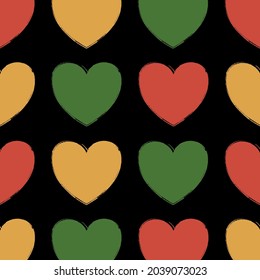 Colorful heart pattern. Love background	