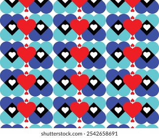 Colorful Heart Pattern Seamless Background for Romantic Design, Valentine’s Day, and Anniversary Decorations - Powered by Shutterstock - Get 15% off with code: PIKWIZARD15