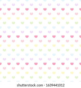 Colorful heart seamless pattern background. sweets for Valentine's Day.