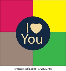 colorful heart set 3
