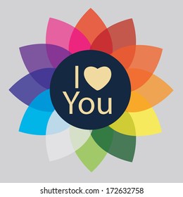 colorful heart set 3
