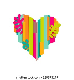 Colorful heart shape