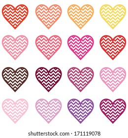 Colorful heart shape