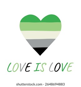 Forma de coração colorido Bandeira do orgulho romântico Feliz dia do orgulho LGBTQIA comunidade Orgulho Mês do Orgulho Desenho à mão desenhado doodle para cartazes, adesivos, logotipo, cartões