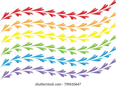 colorful heart shape design background