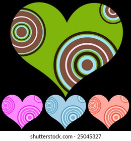 Colorful heart symbol in vector