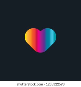 Colorful Heart Vector Design