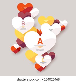 Coloridos corazones