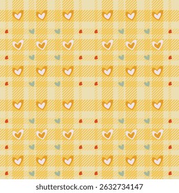 Coeurs colorés, arrière-plans abstraits, motifs d'éléments de fleurs, illustration vectorielle dessinée à la main.Coeurs en ligne harmonieux à motif chaotique en Abstrait, arrière-plan Festival. Fond d'écran pour l'emballage de papier, tissu.