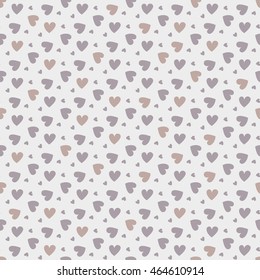 Colorful hearts on background. Valentine hearts. Vector illustration. Seamless pattern