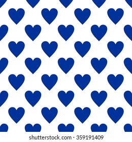 	Colorful hearts seamless pattern. Romantic background. Vector illustration