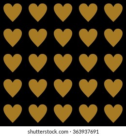 Colorful hearts seamless pattern. Romantic background. Vector illustration
