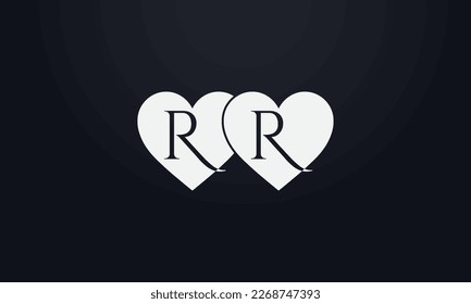 Colorful hearts shape. Double heart sign letters. Valentine icon and love symbol. Romance love with heart sign and letters. Gift red love