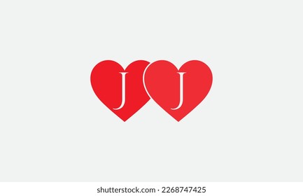 Colorful hearts shape. Double heart sign letters. Valentine icon and love symbol. Romance love with heart sign and letters. Gift red love