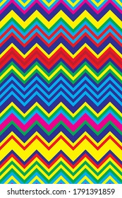 Colorful herringbone chevron texture zigzag vector pattern, abstract geometric seamless backgrounds or vintage wallpaper.