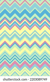 Colorful herringbone chevron texture zigzag vector pattern, abstract geometric seamless backgrounds or vintage wallpaper.