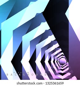 colorful hexagon abstract background. Transparent vector background in EPS 10