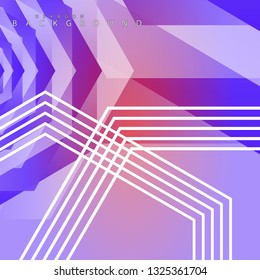 colorful hexagon abstract background. Transparent vector background in EPS 10