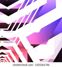 colorful hexagon abstract background. Transparent vector background in EPS 10
