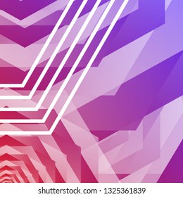 colorful hexagon abstract background. Transparent vector background in EPS 10