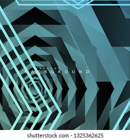 colorful hexagon abstract background. Transparent vector background in EPS 10