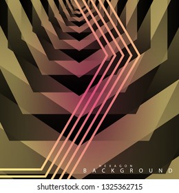 colorful hexagon abstract background. Transparent vector background in EPS 10