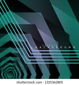 colorful hexagon abstract background. Transparent vector background in EPS 10