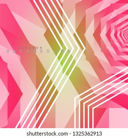 colorful hexagon abstract background. Transparent vector background in EPS 10