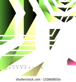 colorful hexagon abstract background. Transparent vector background in EPS 10