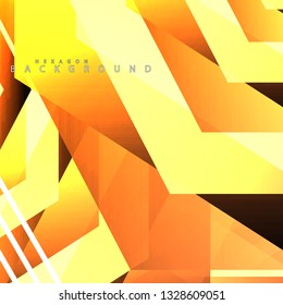 colorful hexagon abstract background. Transparent vector background in EPS 10