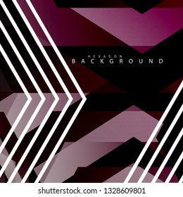colorful hexagon abstract background. Transparent vector background in EPS 10