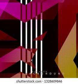 colorful hexagon abstract background. Transparent vector background in EPS 10