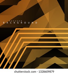 colorful hexagon abstract background. Transparent vector background in EPS 10