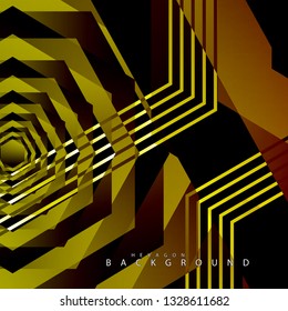 colorful hexagon abstract background. Transparent vector background in EPS 10