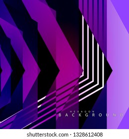 colorful hexagon abstract background. Transparent vector background in EPS 10