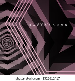 colorful hexagon abstract background. Transparent vector background in EPS 10