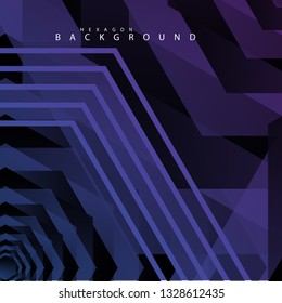 colorful hexagon abstract background. Transparent vector background in EPS 10
