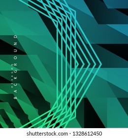 colorful hexagon abstract background. Transparent vector background in EPS 10