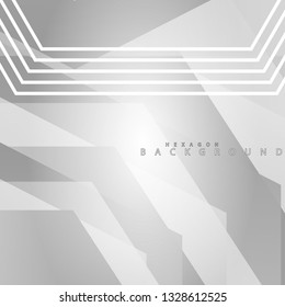colorful hexagon abstract background. Transparent vector background in EPS 10