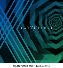 colorful hexagon abstract background. Transparent vector background in EPS 10