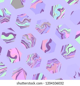  Colorful hexagon background.