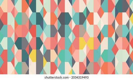 colorful hexagon background, suitable for use as wallpaper, backdrop, banner, etc.