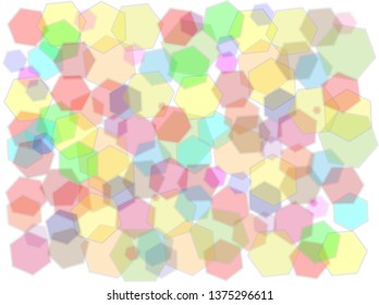 colorful hexagon pattern background