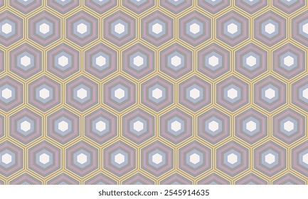 Colorido hexágono sin patrón geométrico. Patrón de panal. Perfecto para la impresión, el diseño y los textiles