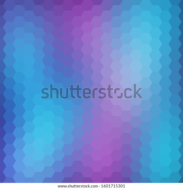 Colorful Hexagonal Background Blue Purple Colors Stock Vector (Royalty ...