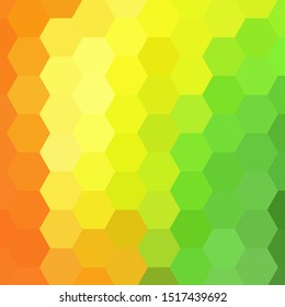 Colorful hexagonal background. polygonal style 
