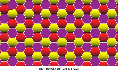 colorful hexagonal creative background, honey comb type background