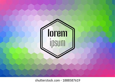 Colorful Hexagonal Pattern Background Design